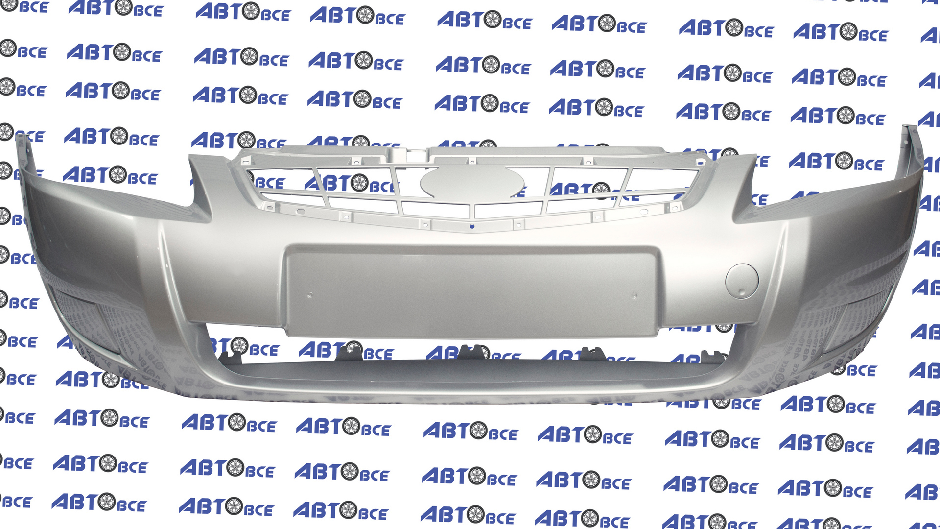 Бампер передний ВАЗ-21704-2171-21724 (рестайлинг) в цвет Альтаир (660) Нового Образца под туманки Кампласт